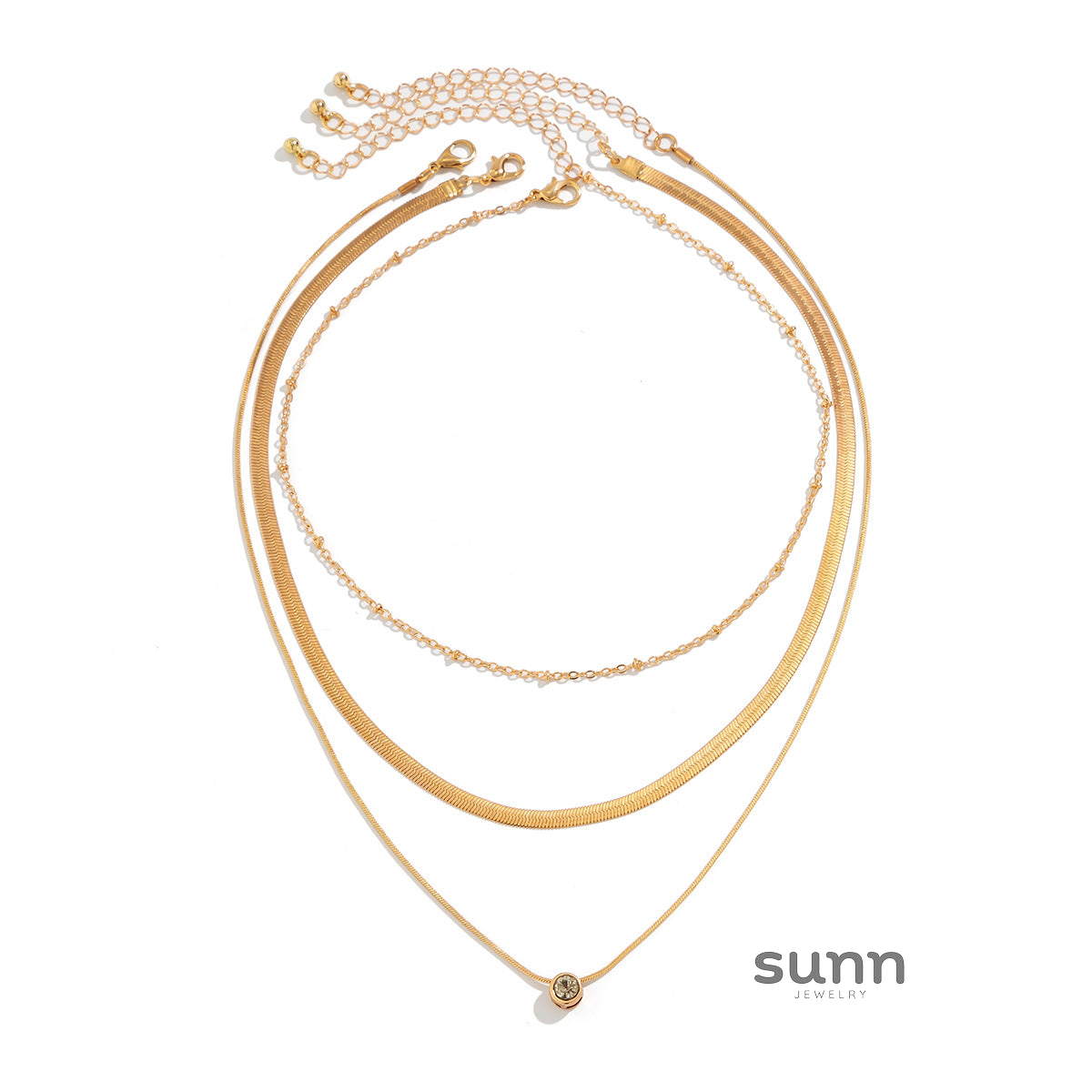 Elvira Layered Heart Necklace [NWJZT6U3]