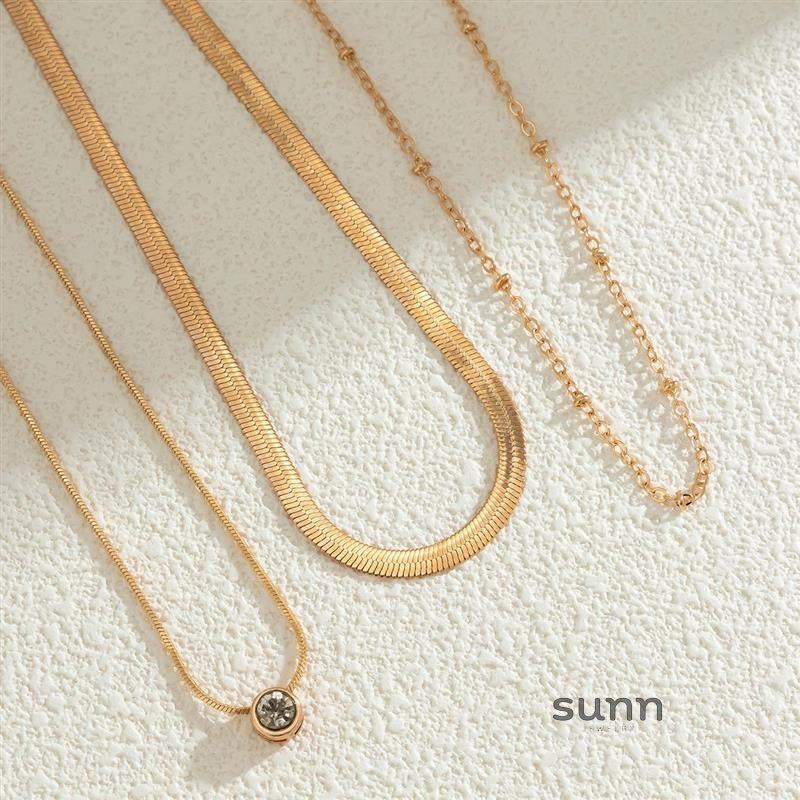 Elvira Layered Heart Necklace [U93WQA3U]