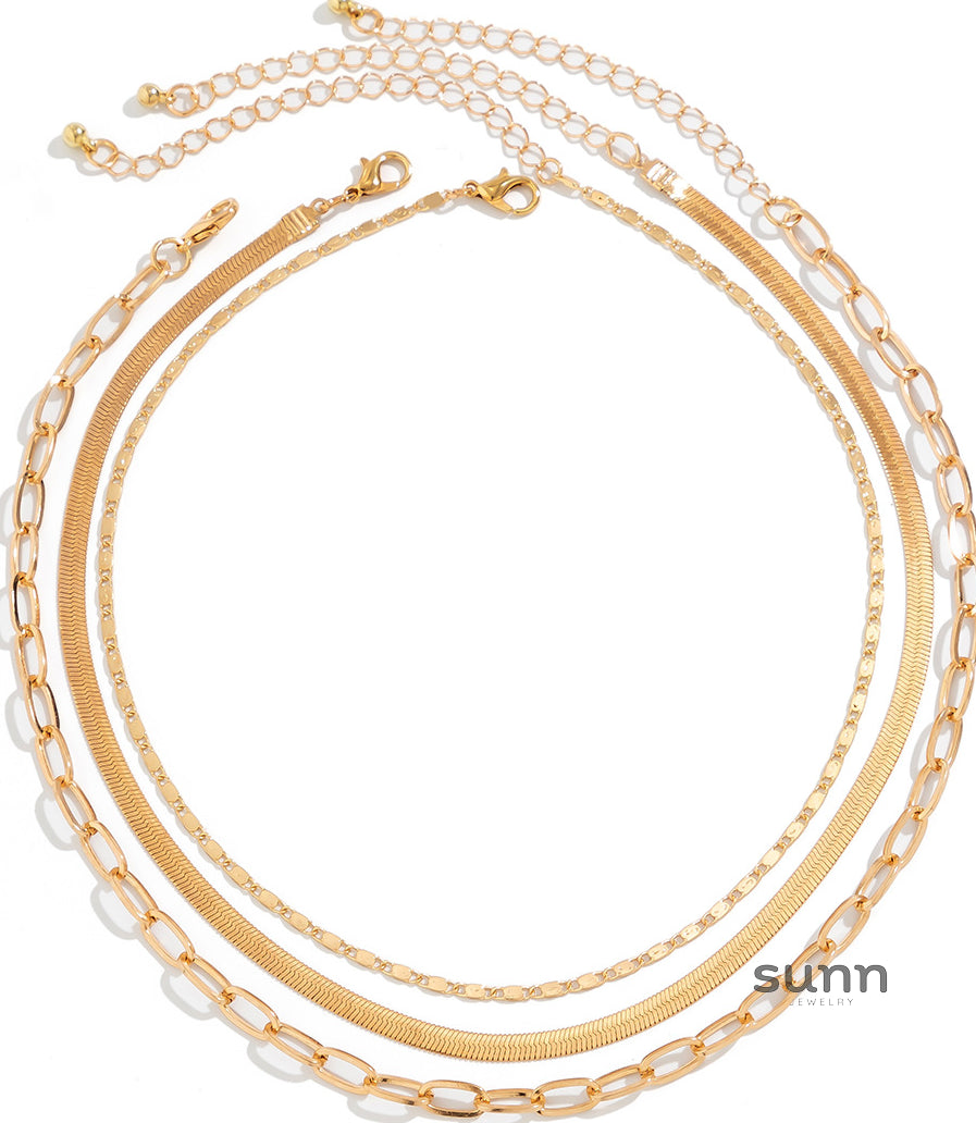 Elvira Layered Heart Necklace [8H725YBS]