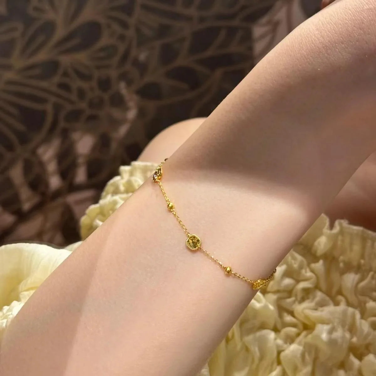 Elyanna Gilded Scale Bracelet