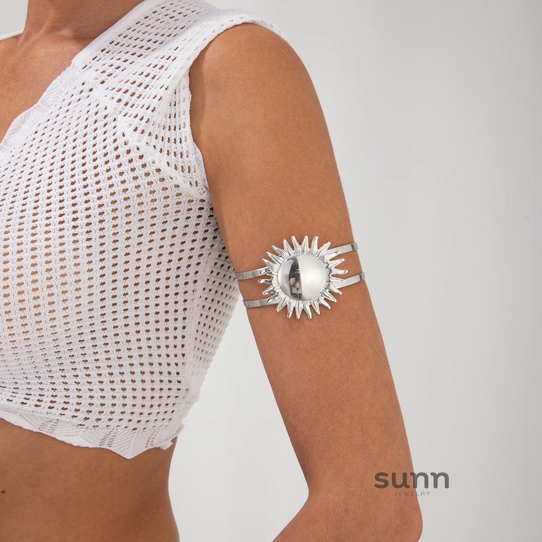 Elynn Metal Sunflower Cuff Bracelet