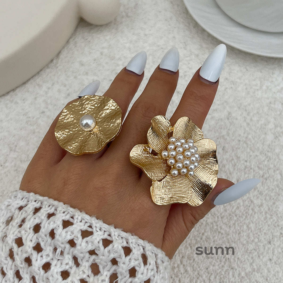 Emaline Baroque Pearl Ring Set [DOFEYZ6E]