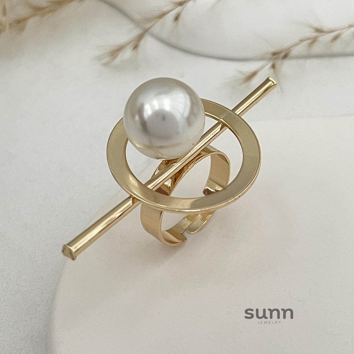 Emaline Baroque Pearl Ring Set [0XW641QH]