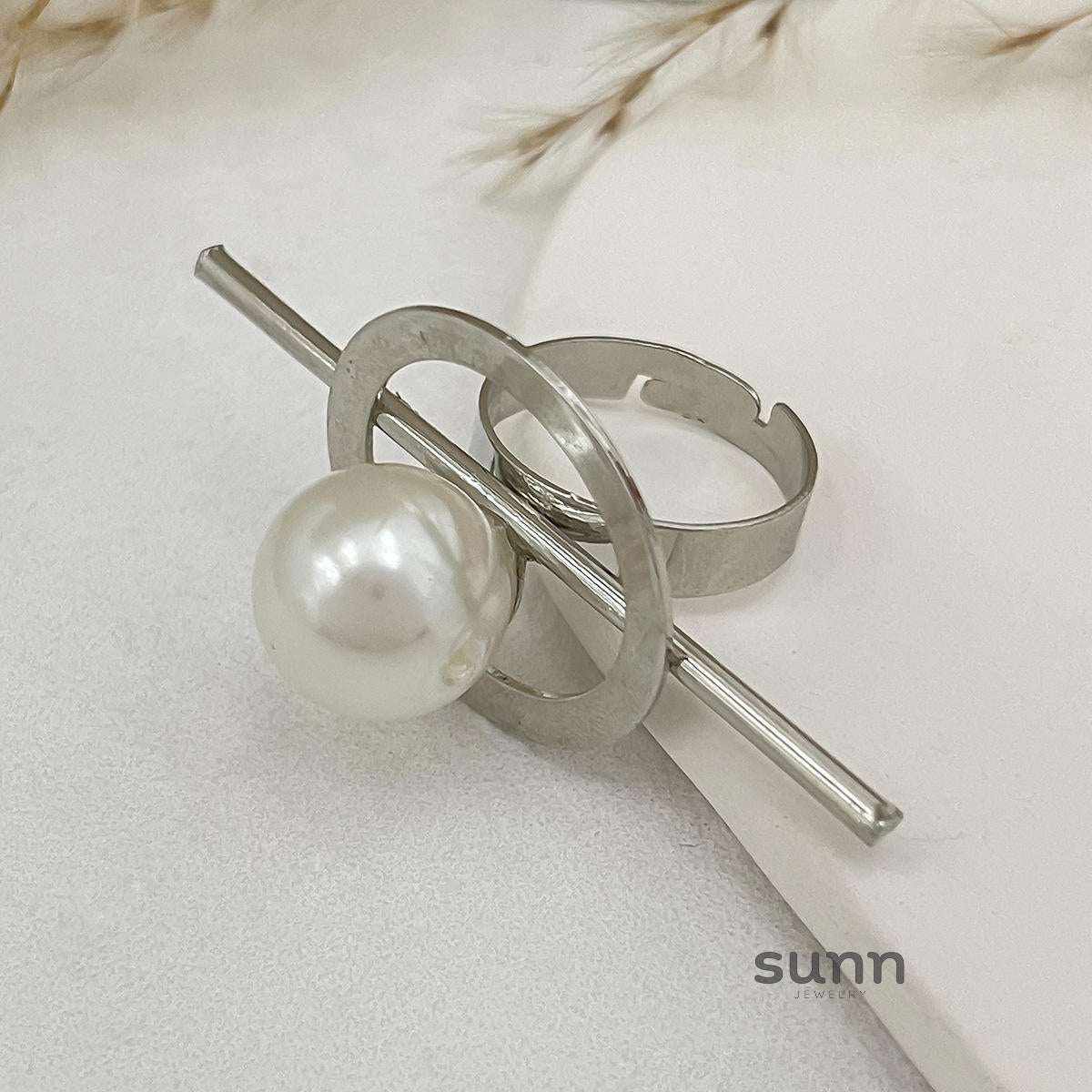 Emaline Baroque Pearl Ring Set [OKIKYZR0]