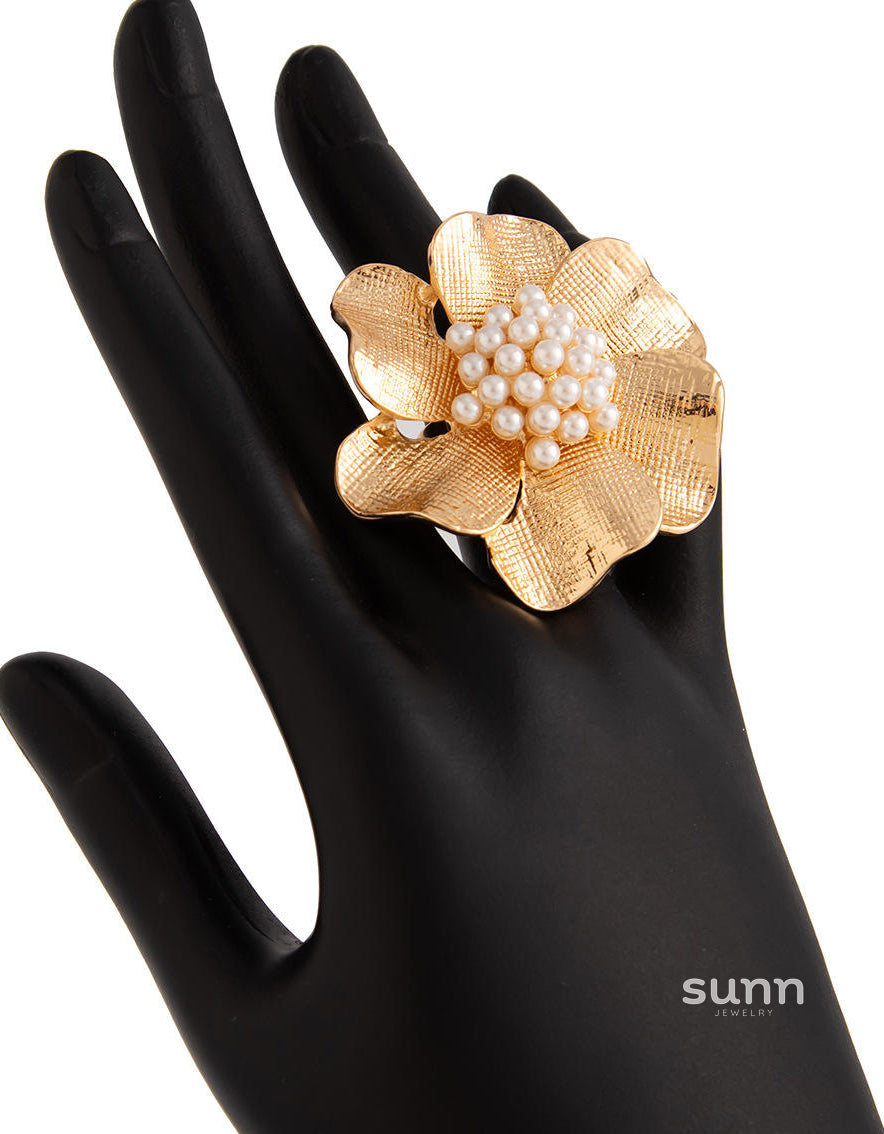 Emaline Baroque Pearl Ring Set [M2WZS391]