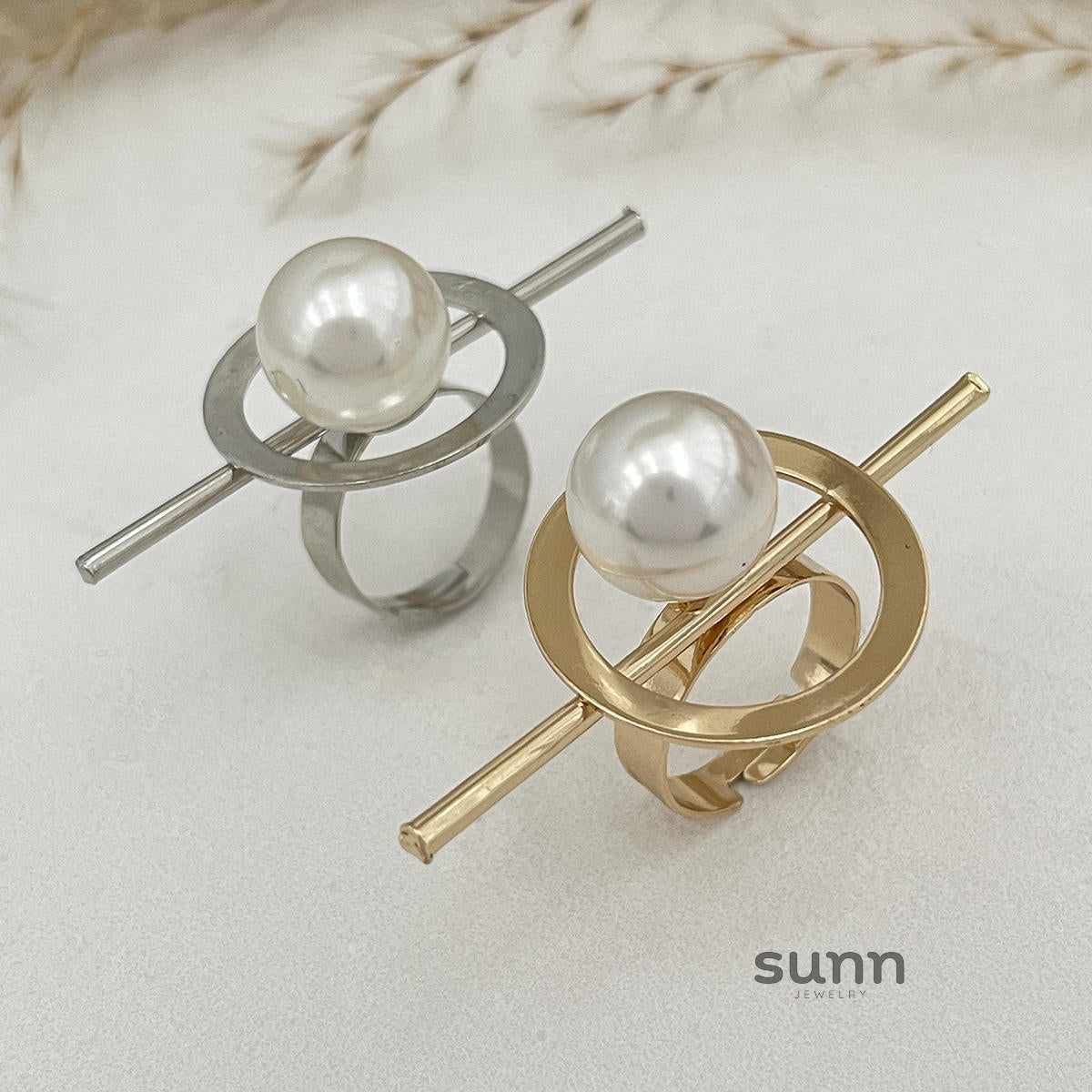 Emaline Baroque Pearl Ring Set [N5JXM5S5]