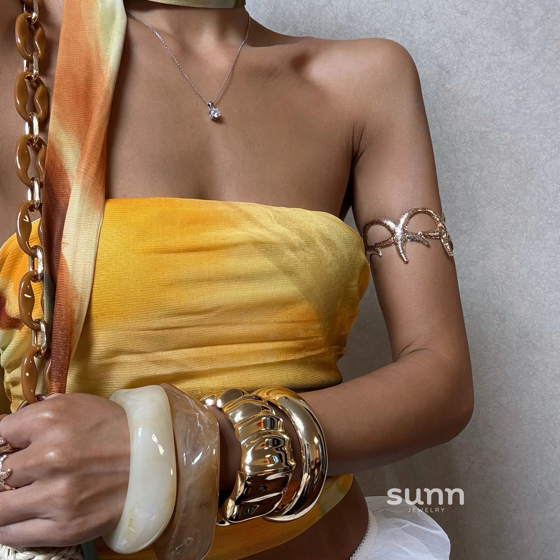 Emalyn Textured Statement Bangle