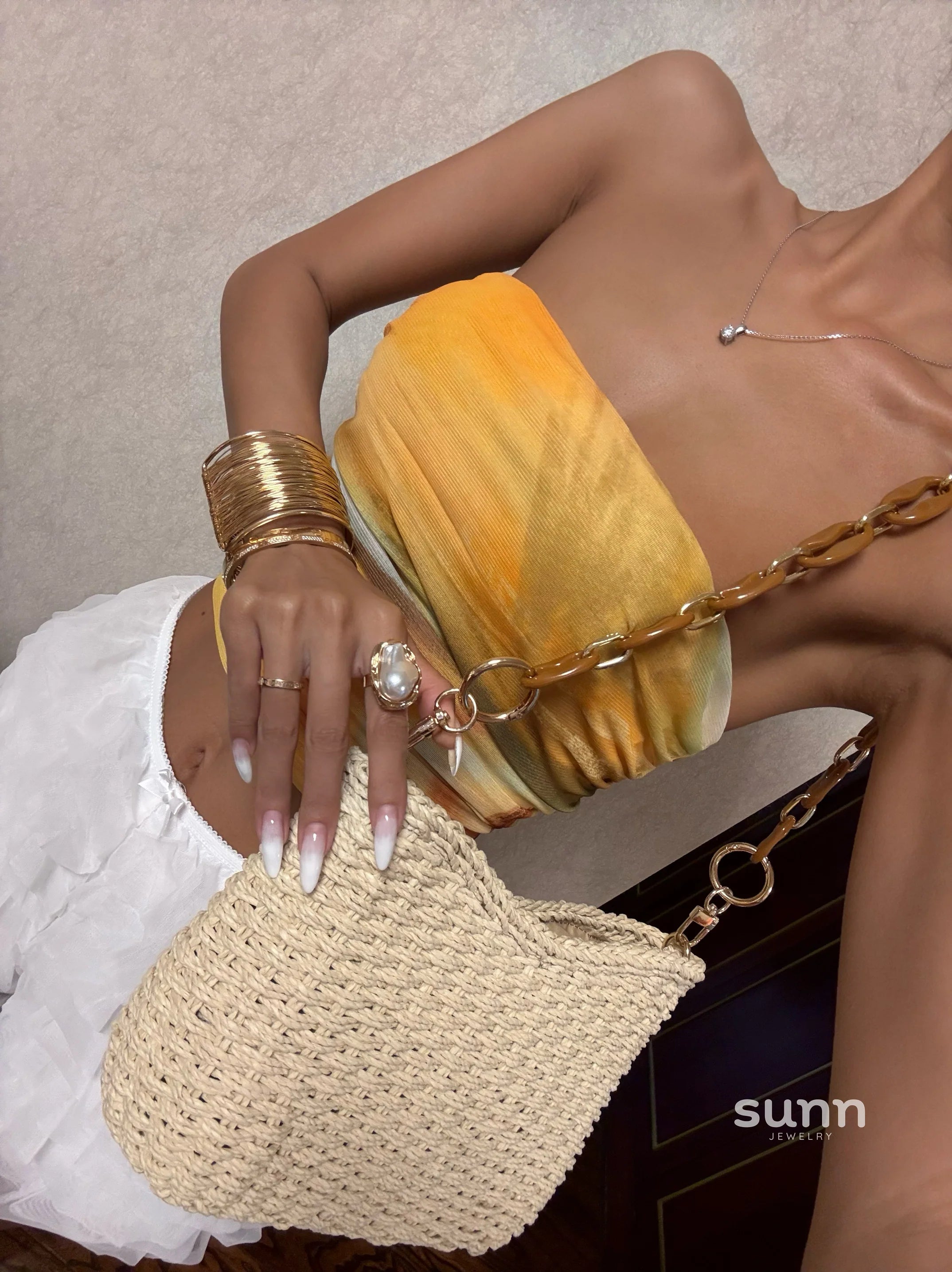 Emalyn Textured Statement Bangle