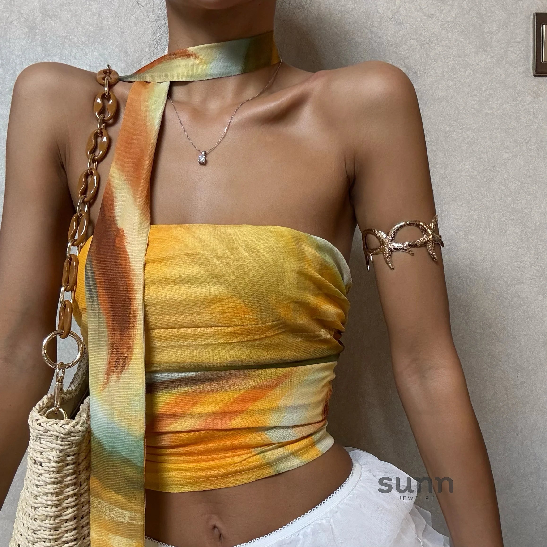 Emalyn Textured Statement Bangle