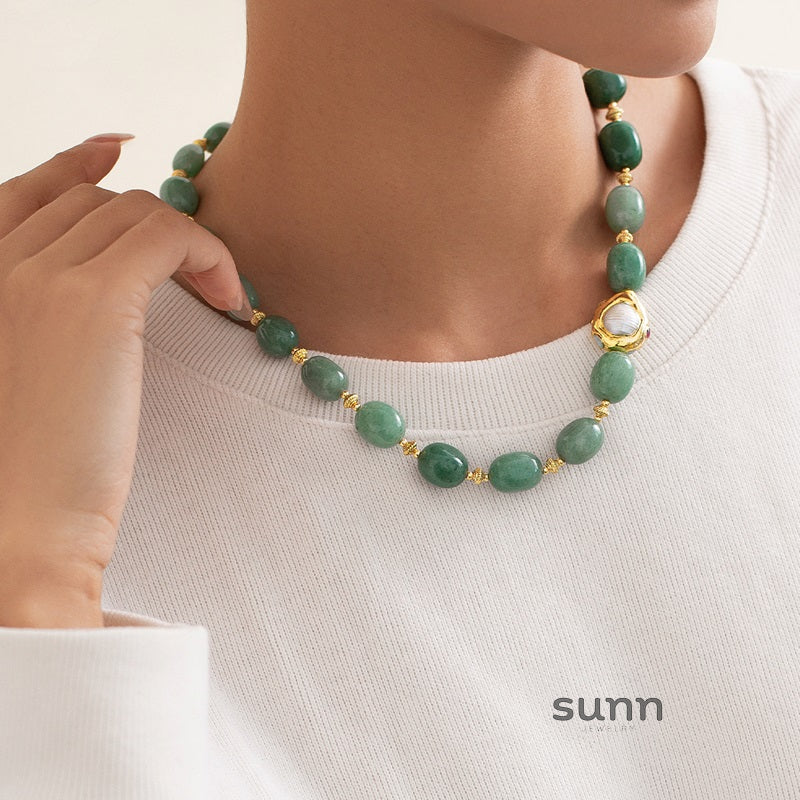 Emalynn Aventurine Beaded Necklace