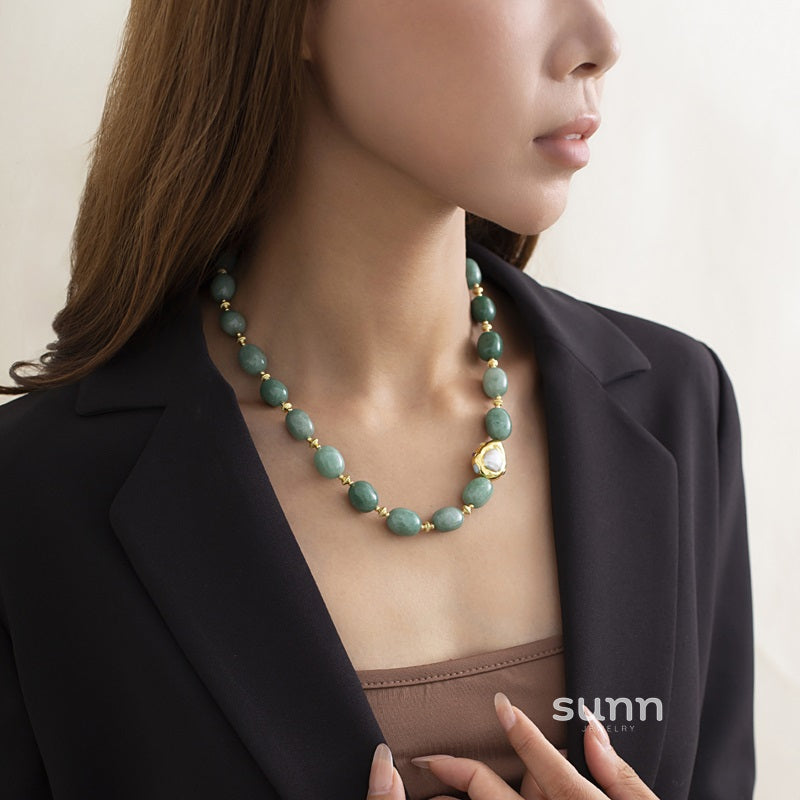 Emalynn Aventurine Beaded Necklace