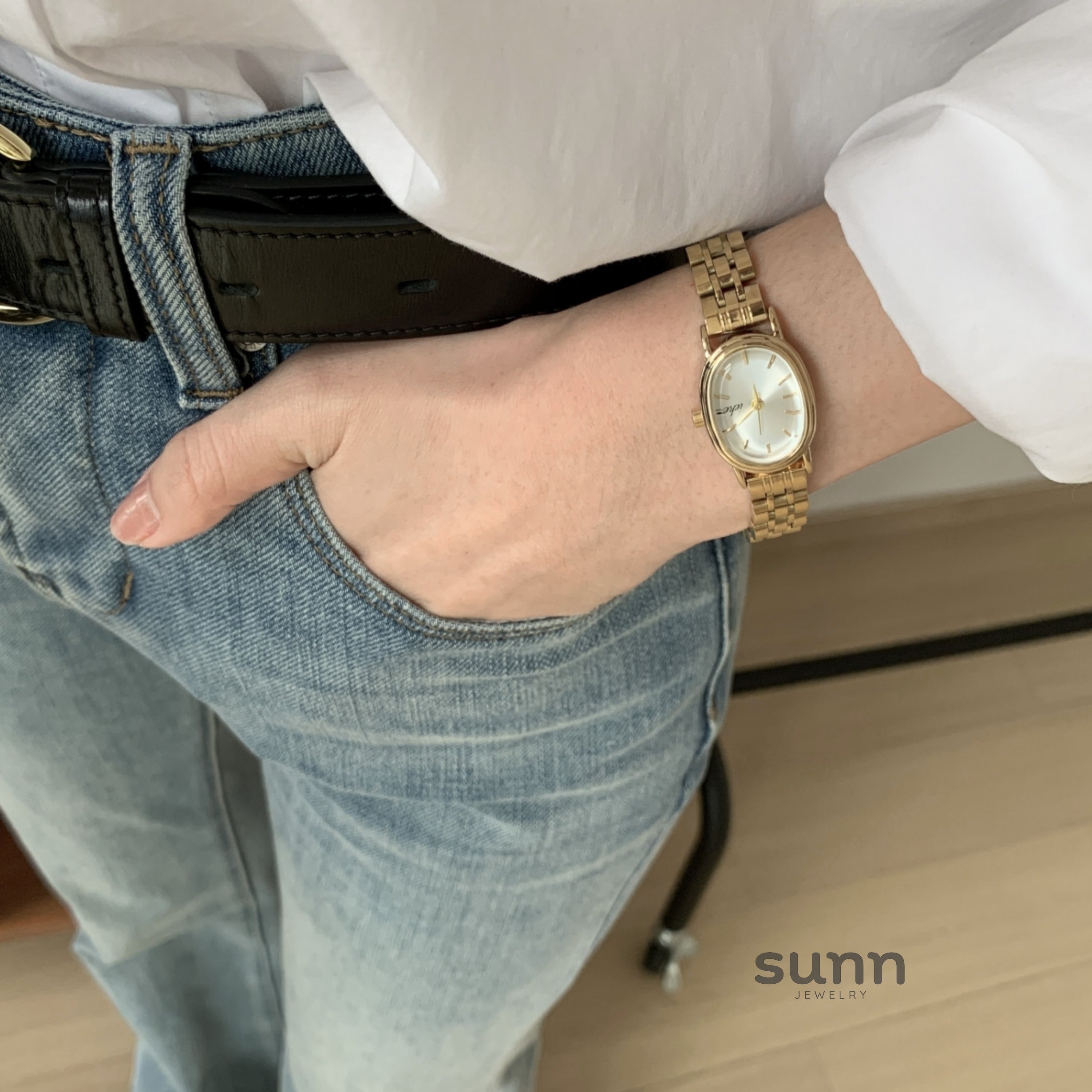 Emari Oval Steel Watch [PPTPIG88]