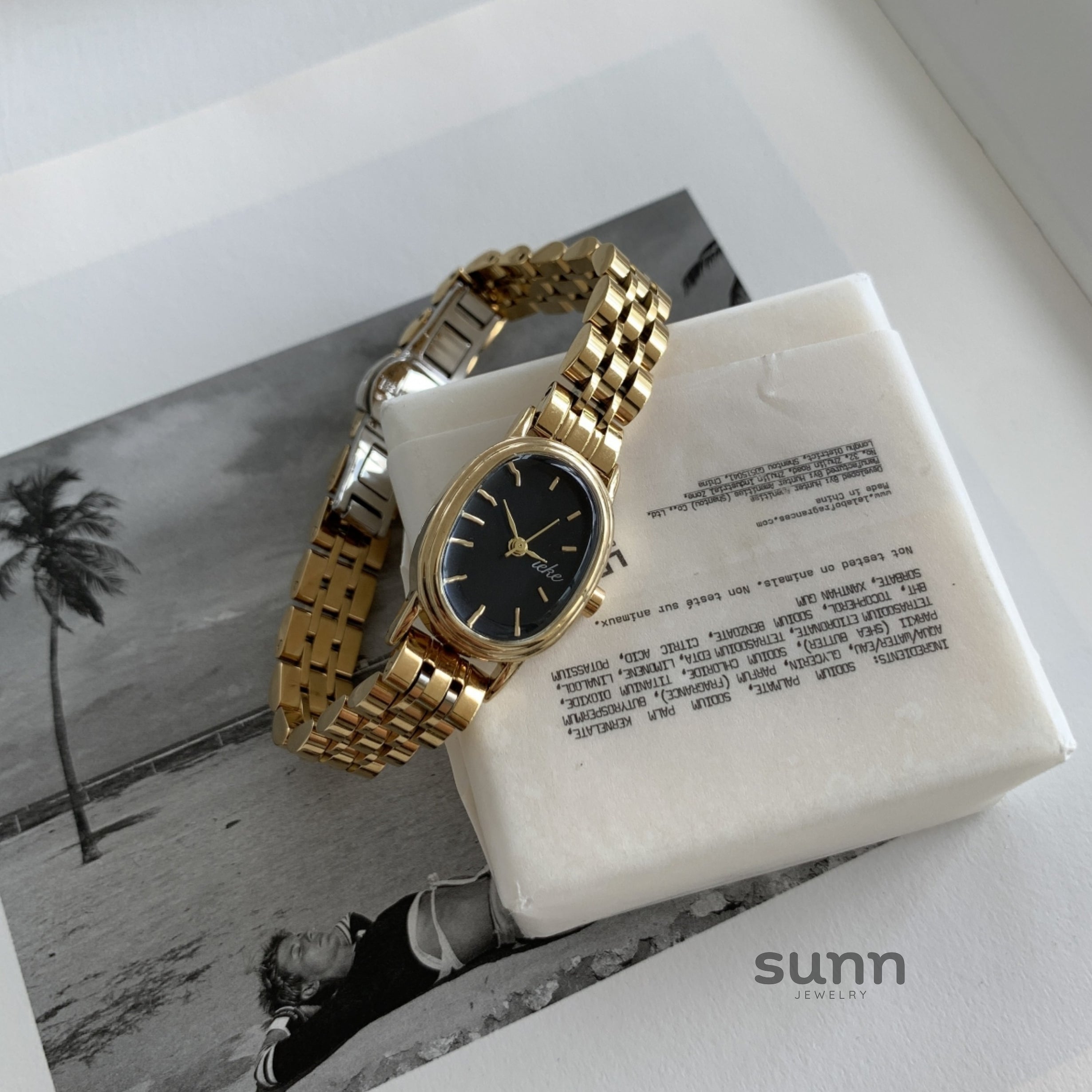 Emari Oval Steel Watch [4CRXG349]