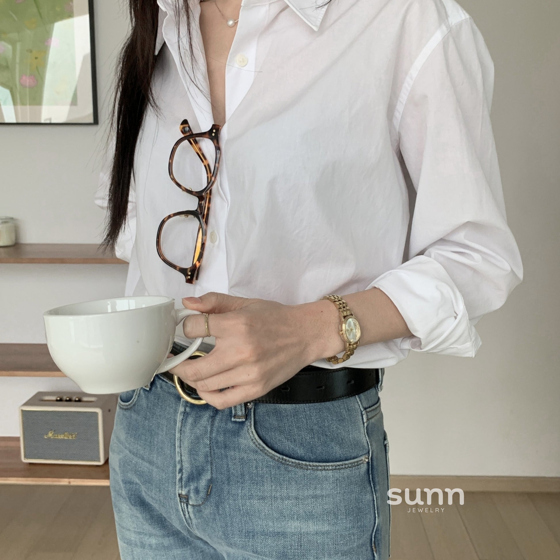 Emari Oval Steel Watch [GF2J8JYZ]