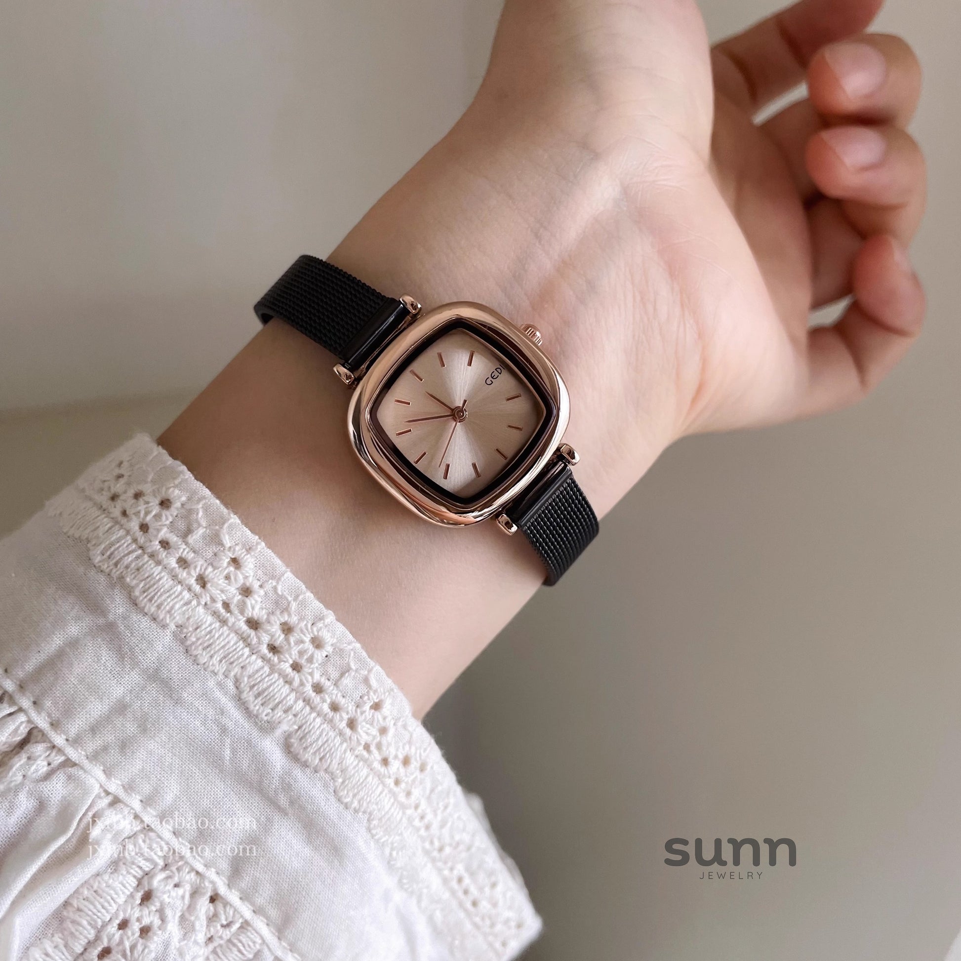 Emari Square Mesh Watch [ZKO15GZC]