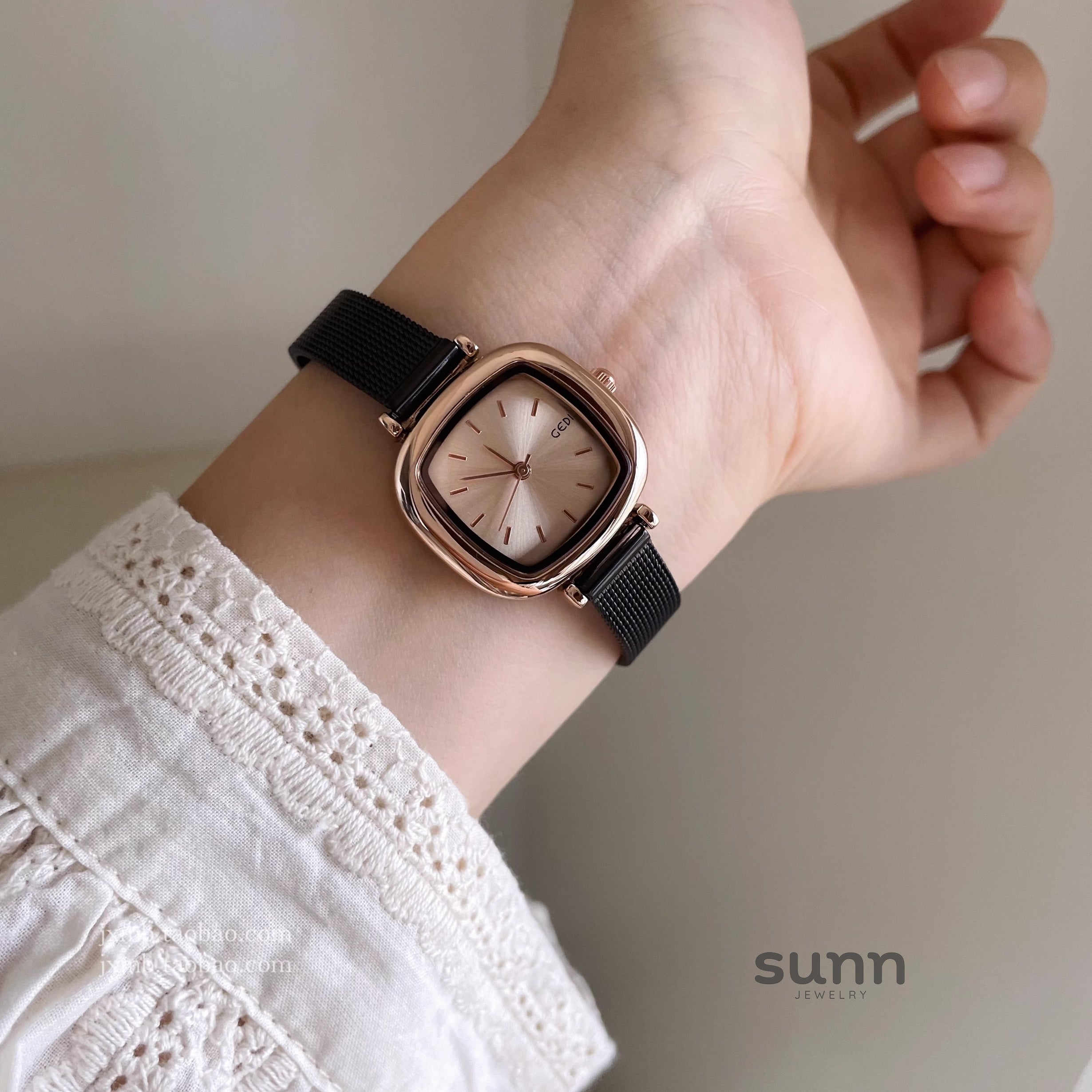 Emari Square Mesh Watch [ZKO15GZC]
