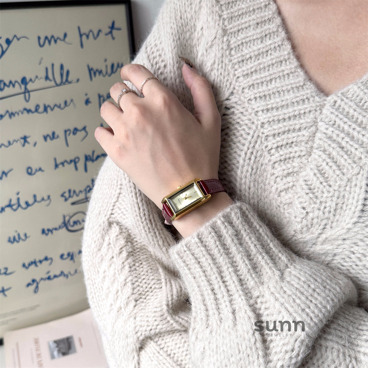 Embry Rectangular Wrist Watch [CVD5OEXT]