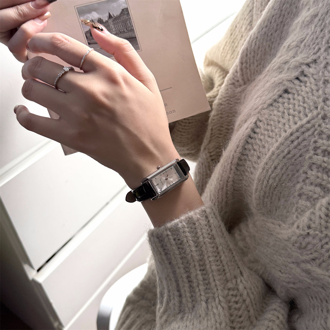 Embry Rectangular Wrist Watch [8WTEQTUH]