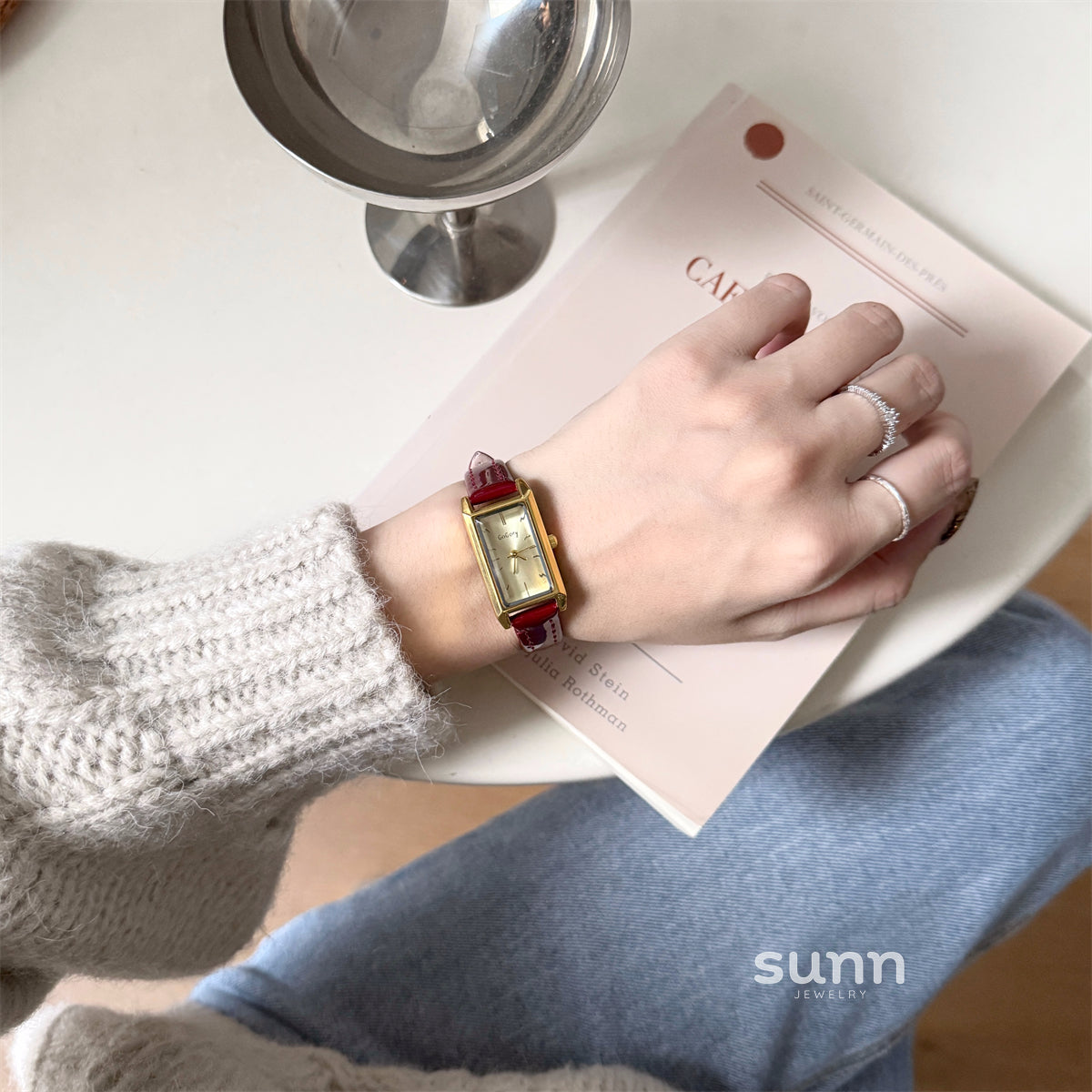 Embry Rectangular Wrist Watch [DNJIEN75]