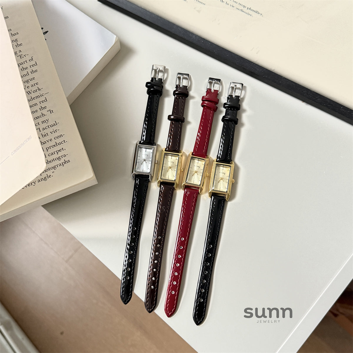 Embry Rectangular Wrist Watch [3U97Y3T8]