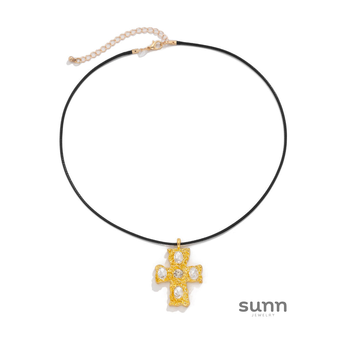 Emelia Lava Cross Necklace [TPNPD87W]