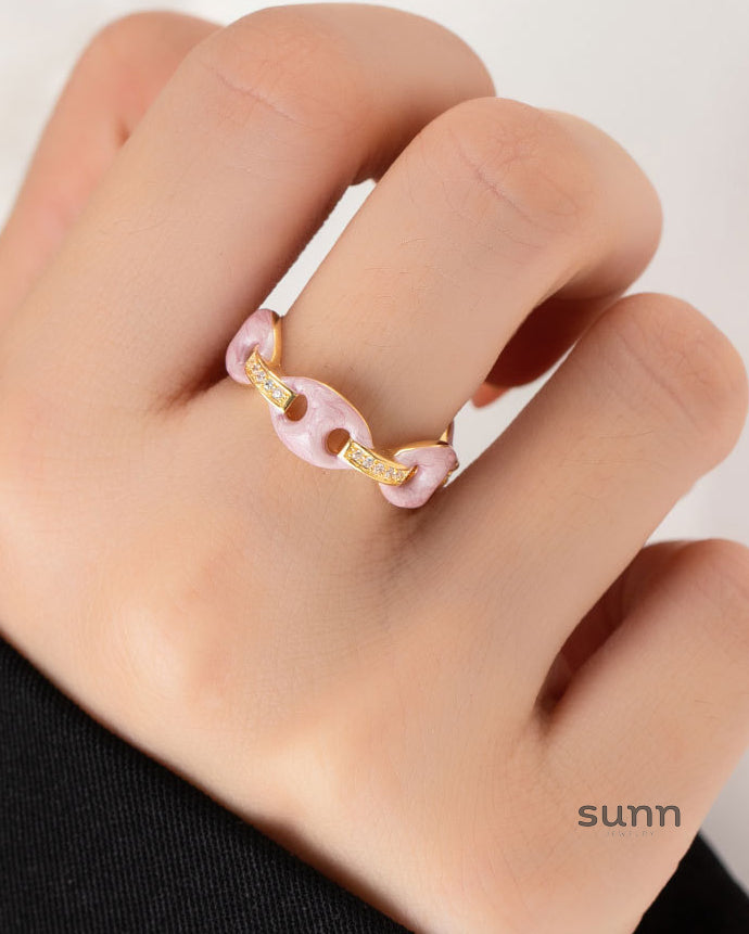 Emelie Enamel Pig Nose Ring [CWN0LD48]
