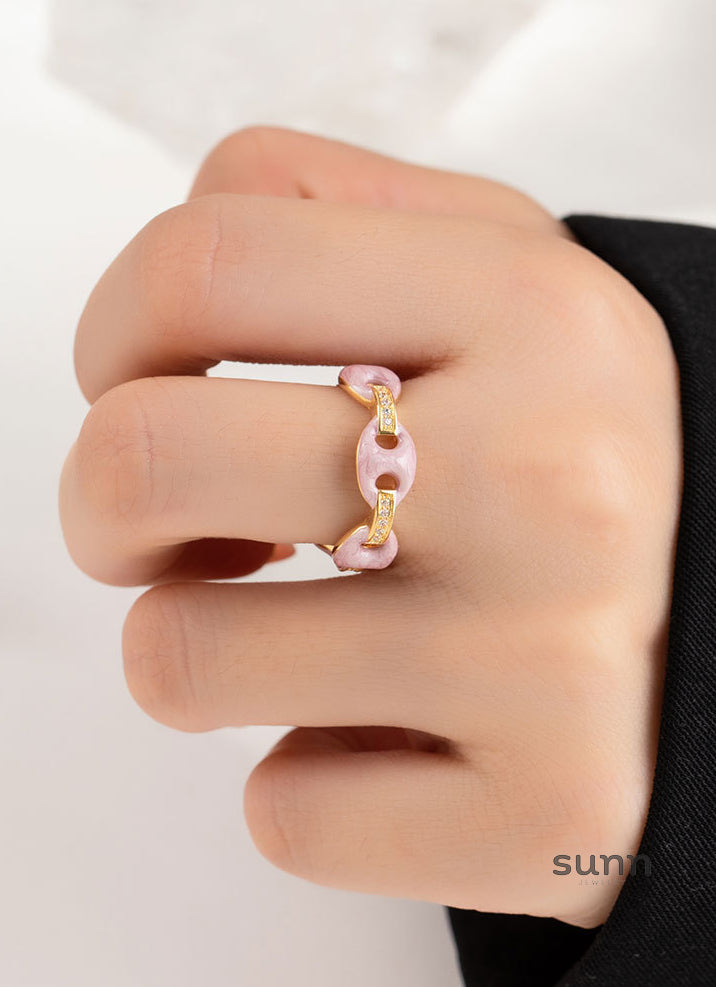 Emelie Enamel Pig Nose Ring [Z6Y0OS56]