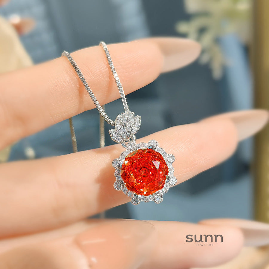 Emeline Ruby Rose Jewelry Set [REVEG8AU]