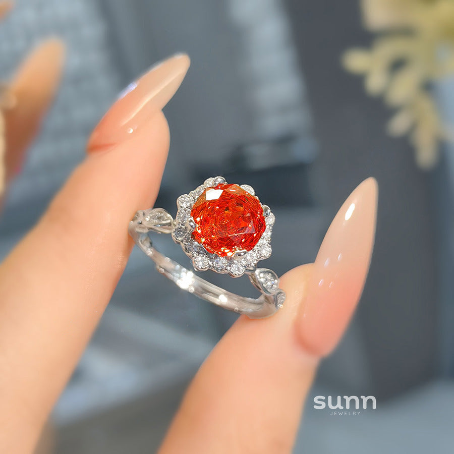 Emeline Ruby Rose Jewelry Set [IUOD60WR]