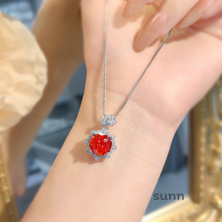 Emeline Ruby Rose Jewelry Set [00T1A7H3]