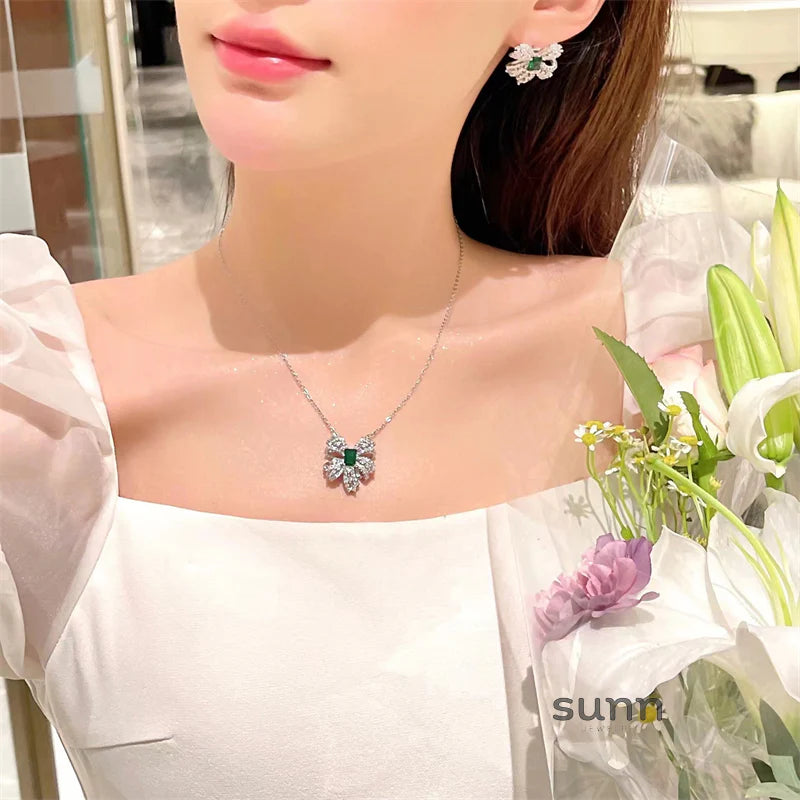 Emerson Emerald Bow Jewelry