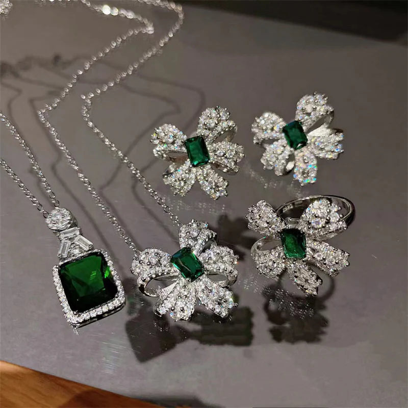 Emerson Emerald Bow Jewelry