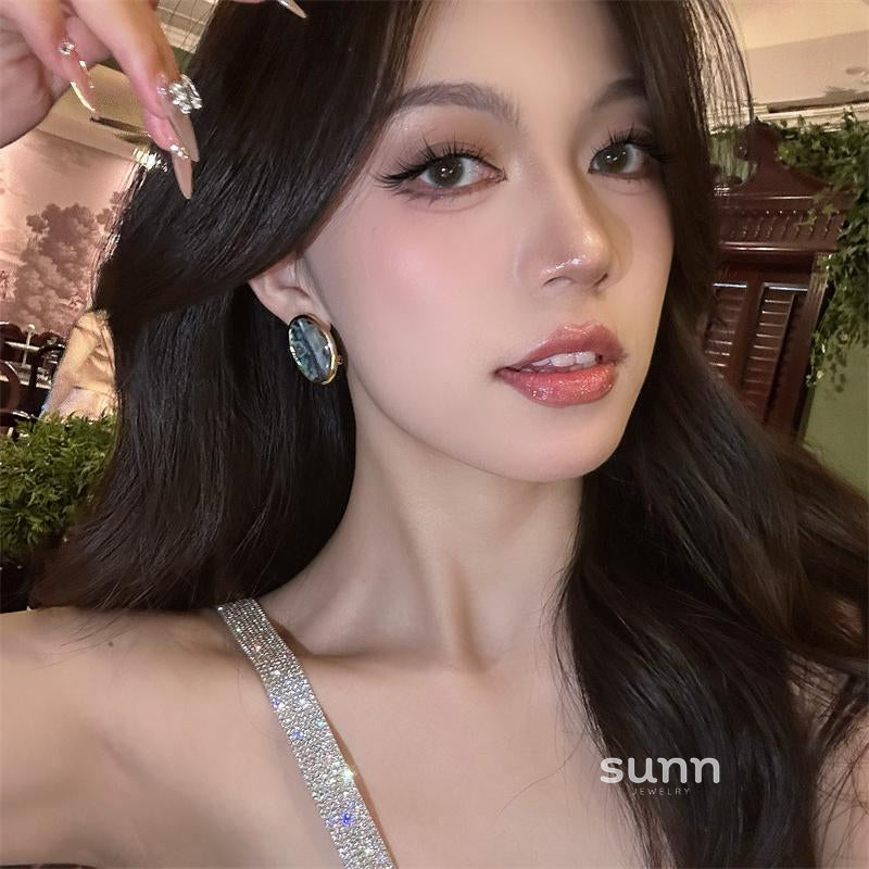 Emersyn Abalone Oval Earrings [GCI5DJJ1]