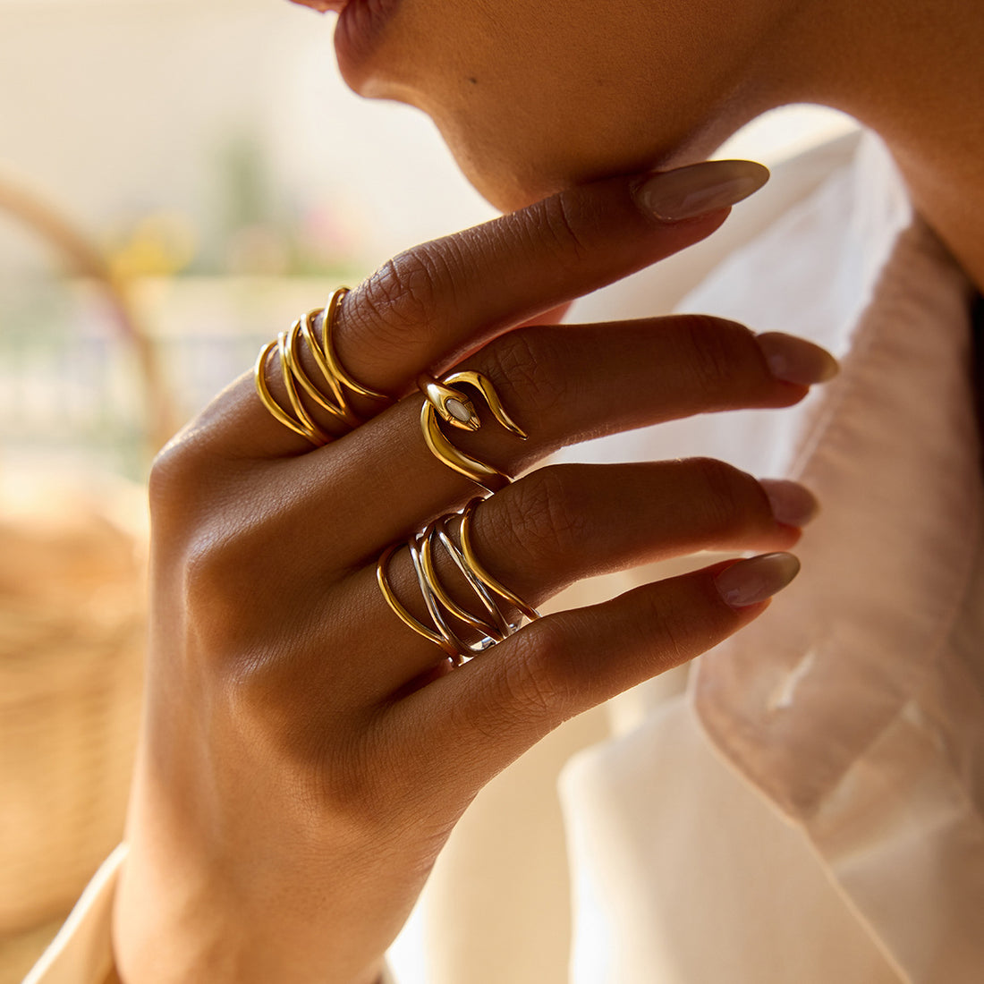 Emi Sleek Geometric Ring [6NFG624I]