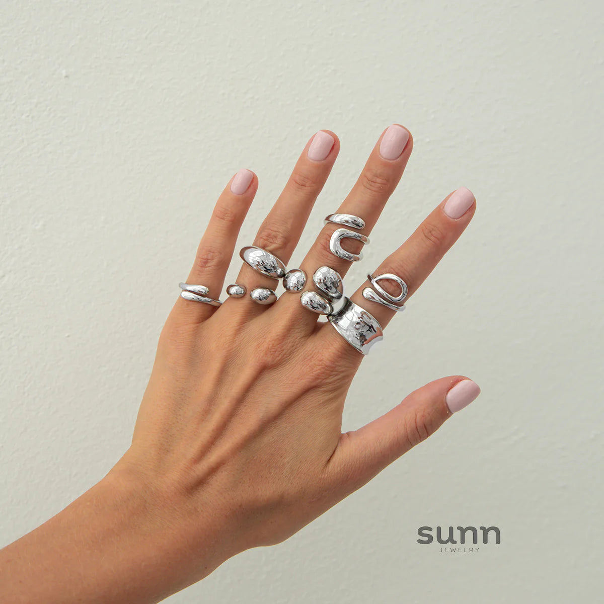 Emileigh Water Drop Ring Set