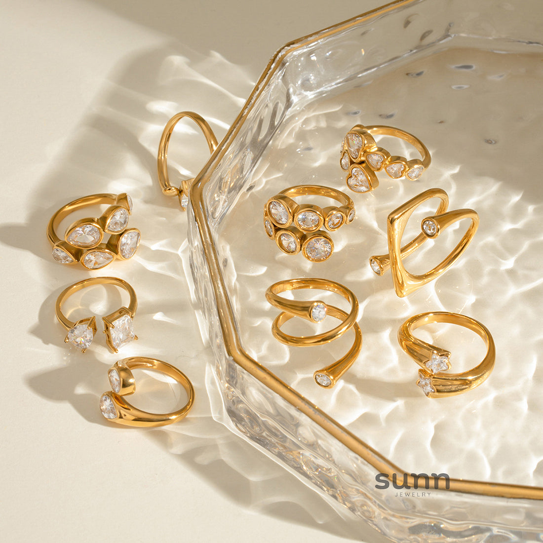 Emileigh Zircon Ring Set [H6J2ZM1H]