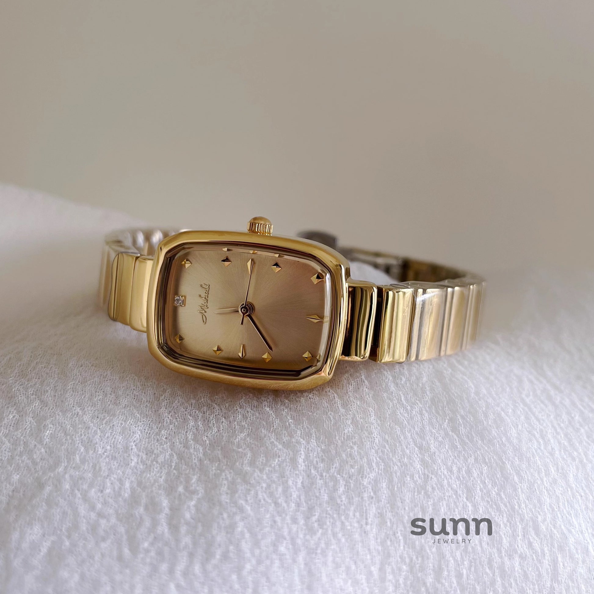 Emma Square Steel Watch [4LF6RR03]