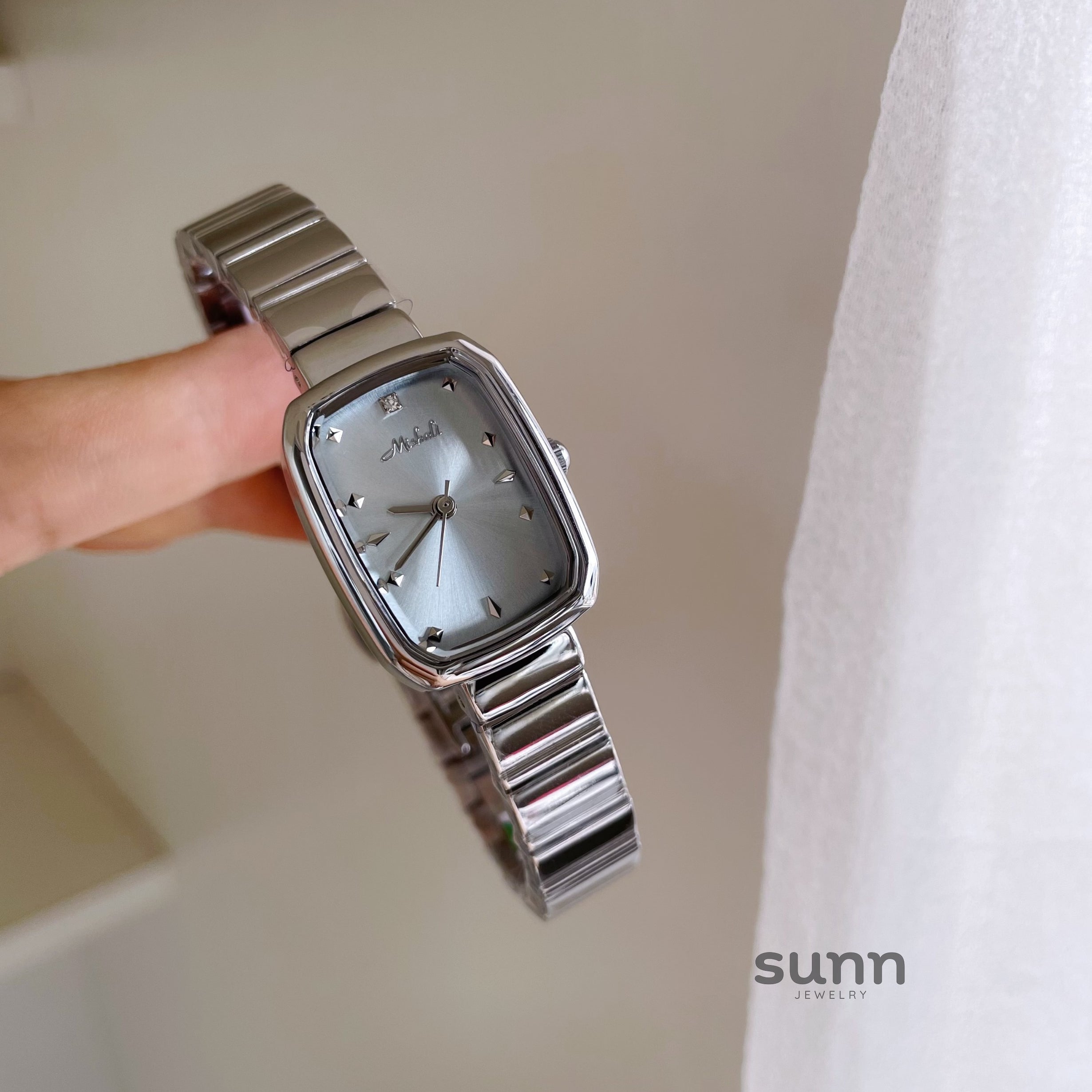 Emma Square Steel Watch [9BPN8A5I]