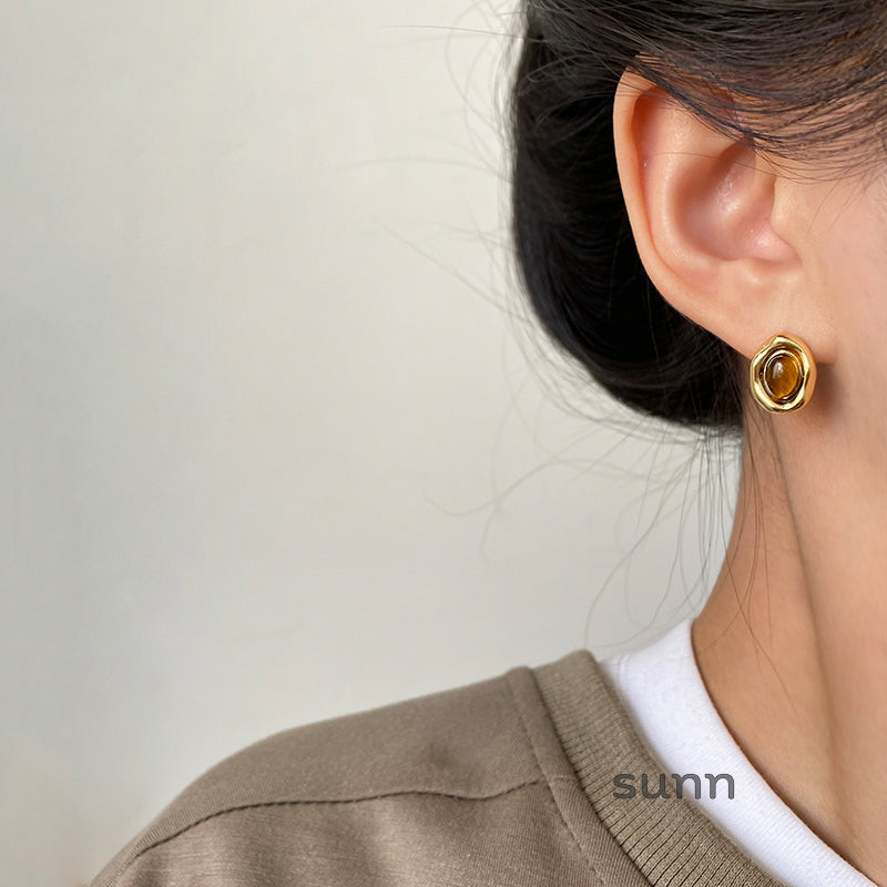 Emmajean Maillard Tiger Eye Earrings [0HFJAFLQ]