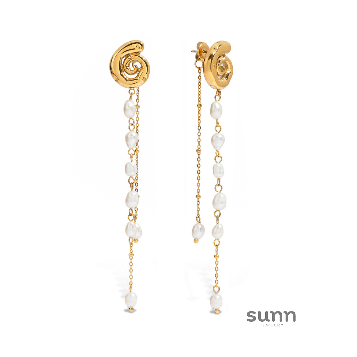 Emmarae Pearl Geometric Earrings [BHWVNQ4Y]