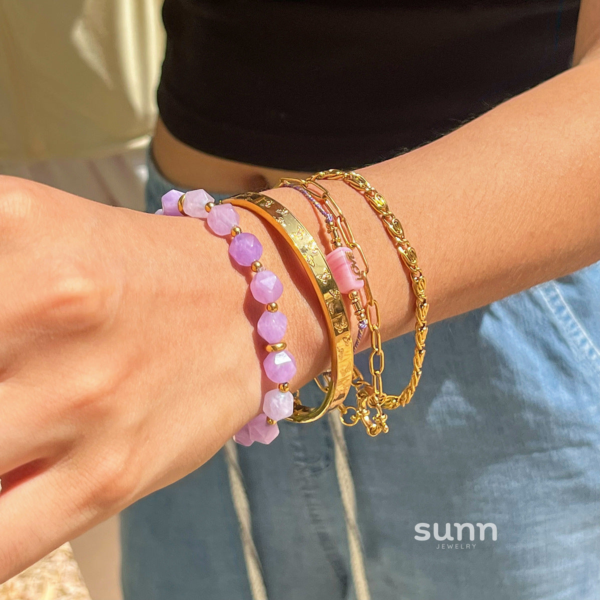 Emmarie Amethyst Pearl Bracelet [6RPUTMT0]