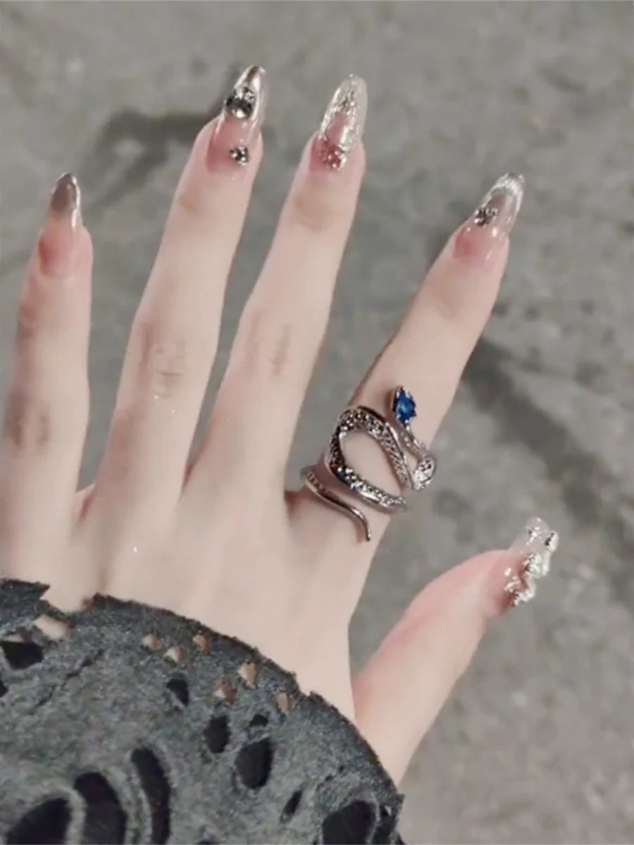 Emme Serpent Topaz Open Ring