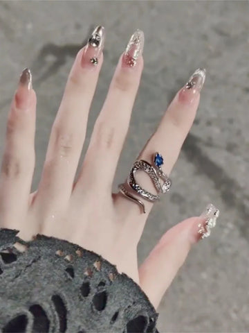 Emme Serpent Topaz Open Ring