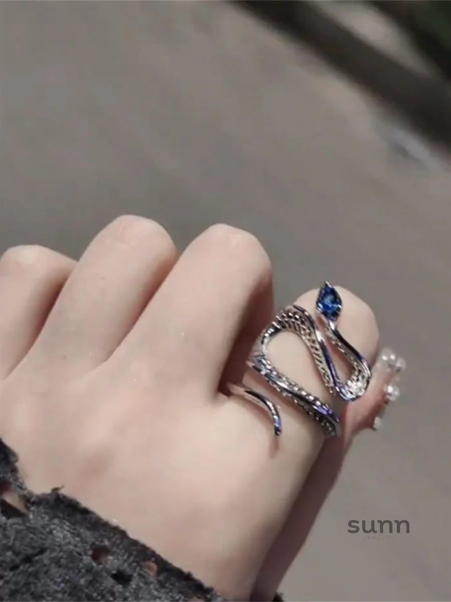 Emme Serpent Topaz Open Ring