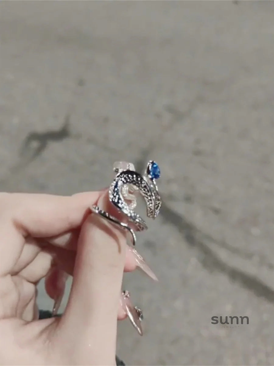 Emme Serpent Topaz Open Ring
