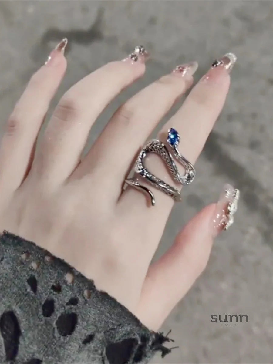Emme Serpent Topaz Open Ring