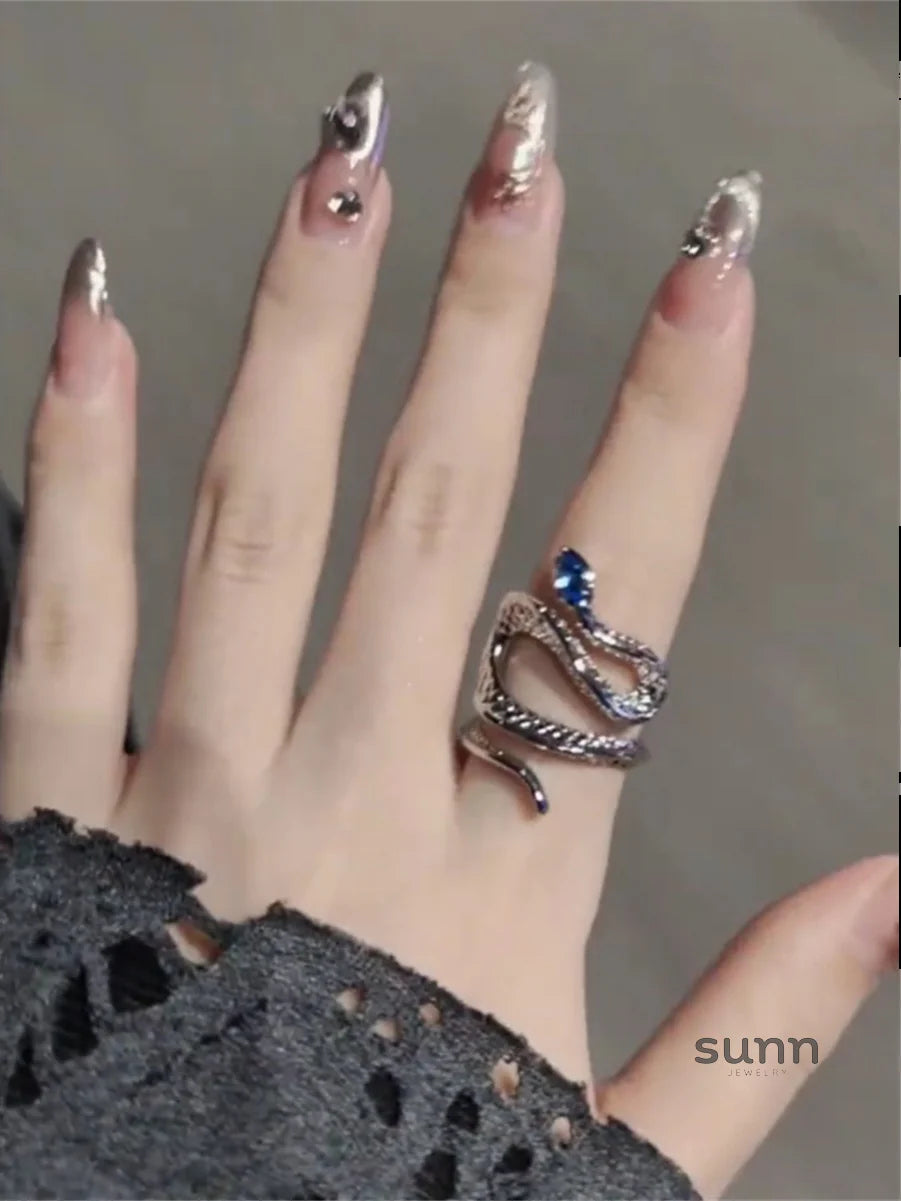 Emme Serpent Topaz Open Ring
