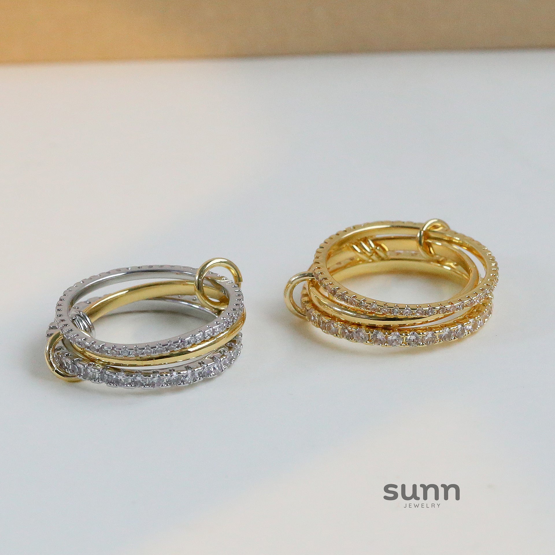 Emmeline Crystal Buckle Ring Set [W9AWEQAV]