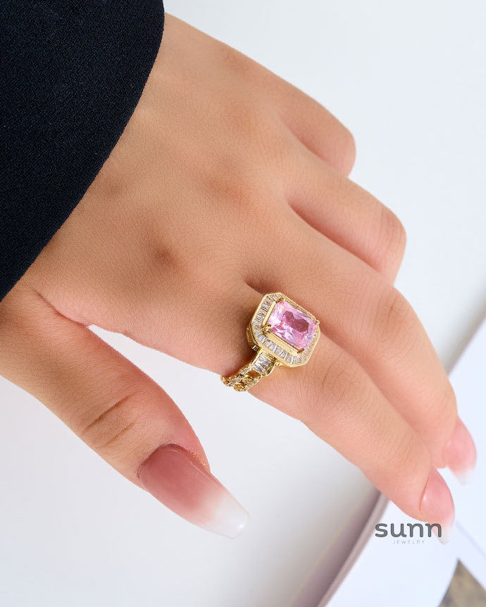 Emmeline Glimmer Geometric Ring [7OJYJTNH]