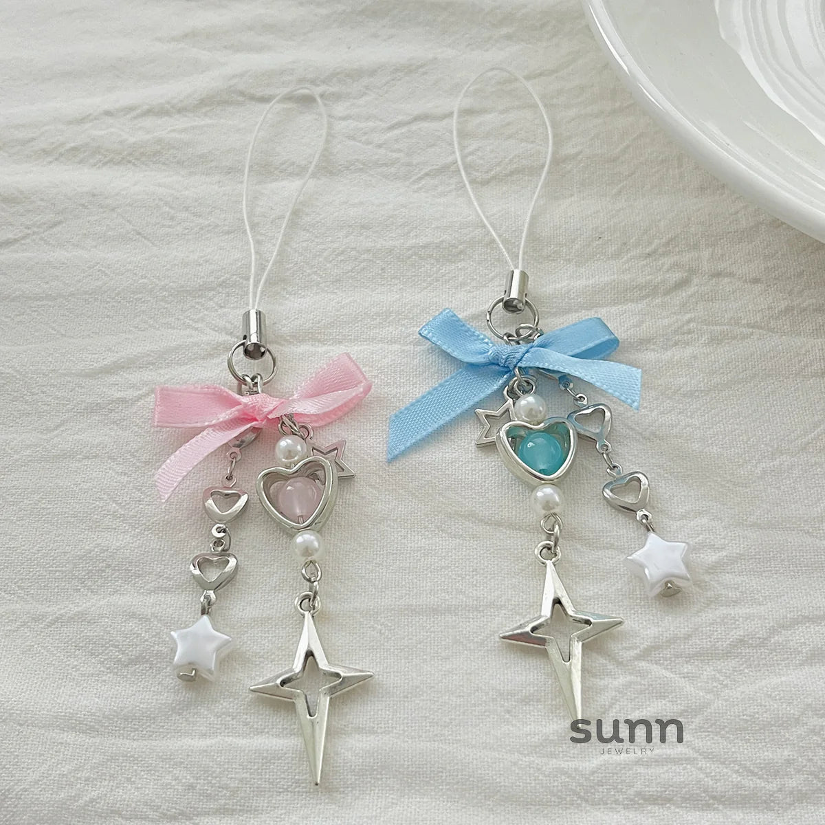 Emmerie Bow Bear Charm Set
